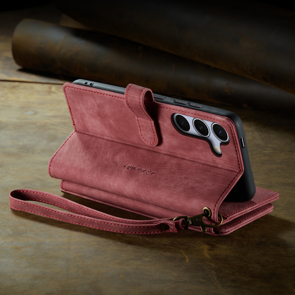 Многофункциональный чехол-кошелек CaseMe 3 in 1 Matte Wallet для Samsung Galaxy S25 FE