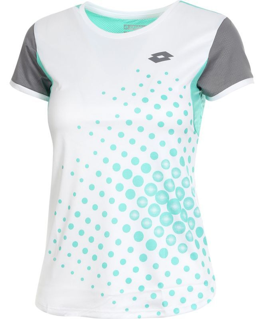 Футболка для девочки Lotto Top G IV T-Shirt 1 - bright white/green 9