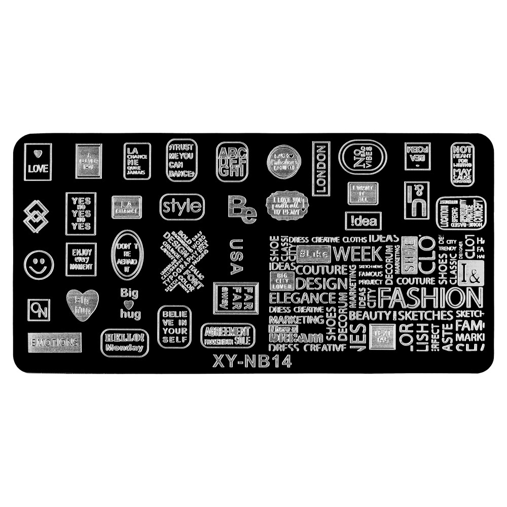 Пластина для стемпинга XY-NB14