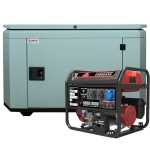 Генератор бензиновый SUNREKA G8500EAX с кожухом Geon 1400SS RAL 7031