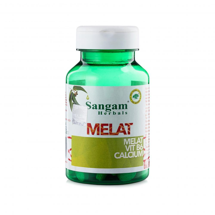 Sangam Herbals Мелат смесь сухого растительного сырья Melat 750 мг 60 таб