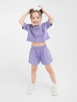 Костюм футболка и юбка-шорты "Аметистовый"