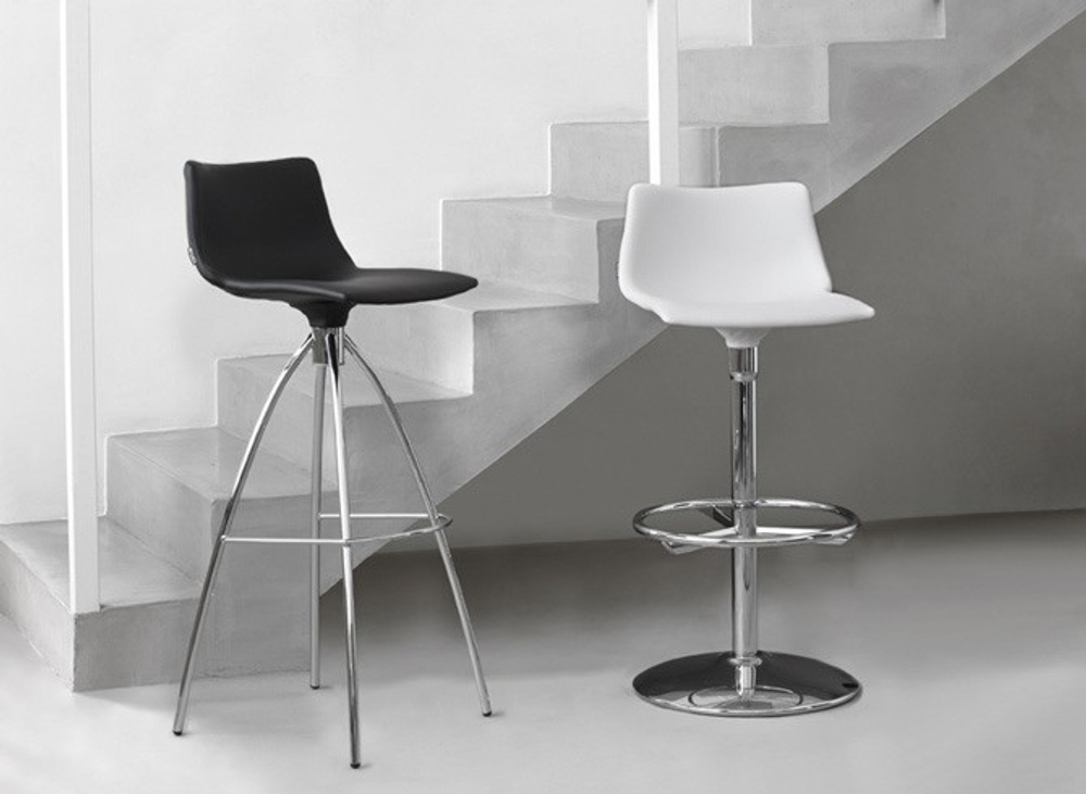 Стул барный металлический с обивкой Scab Design Day Up Pop, хром