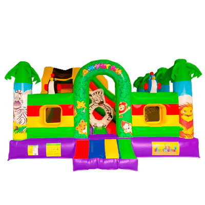 Коммерческий надувной батут «Сафари-джунгли», 5x5x3 м