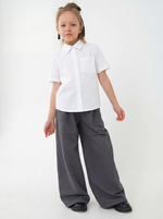 Рубашка с коротким рукавом, белая