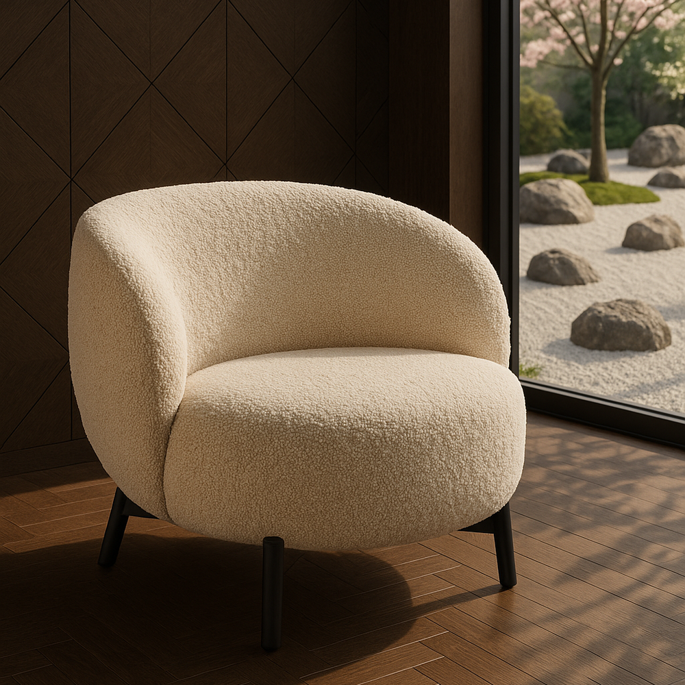 Дизайнерское кресло OWL букле