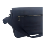 Burberry Metal Accessories Leather Briefcase Regular Men"s Blue