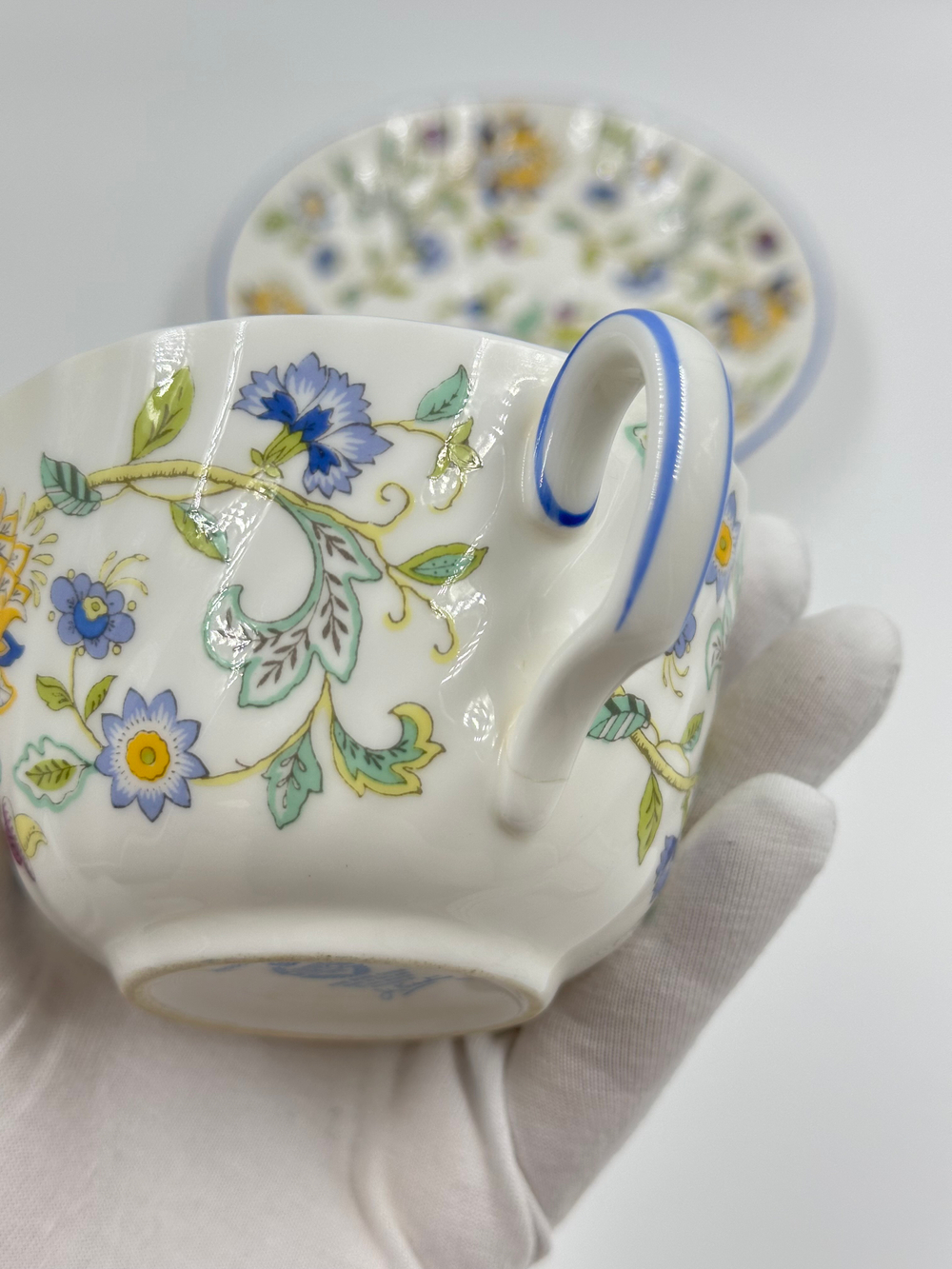 Чайная пара Minton, Haddon Hall blue