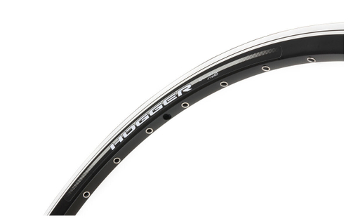Обод 27,5" HOGGER (Weinmann) алюминиевый, двойной, 36H, фрезерованный, пистонированный, индикатор износа, 584х19,2/25х25мм, А/V, анодированный, черный