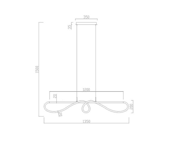 Подвесной светодиодный светильник Kink Light Далия 08041,20(3000K)