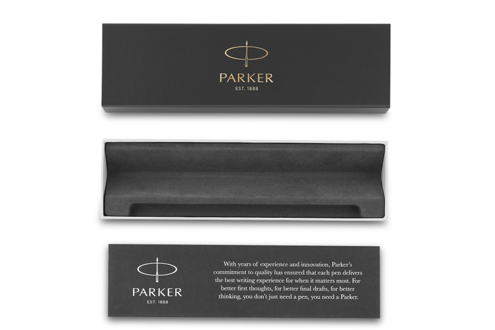 Ручка-роллер Parker Jotter Original T60 Black СT ( чернила черные) в подарочной коробке