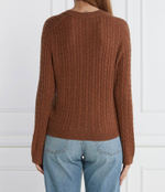 Хлопковый свитер soft cable Tommy Hilfiger - коричневый(WW0WW39887)