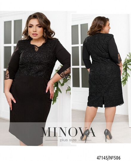 Платье 506-Черный Minova Фото 1