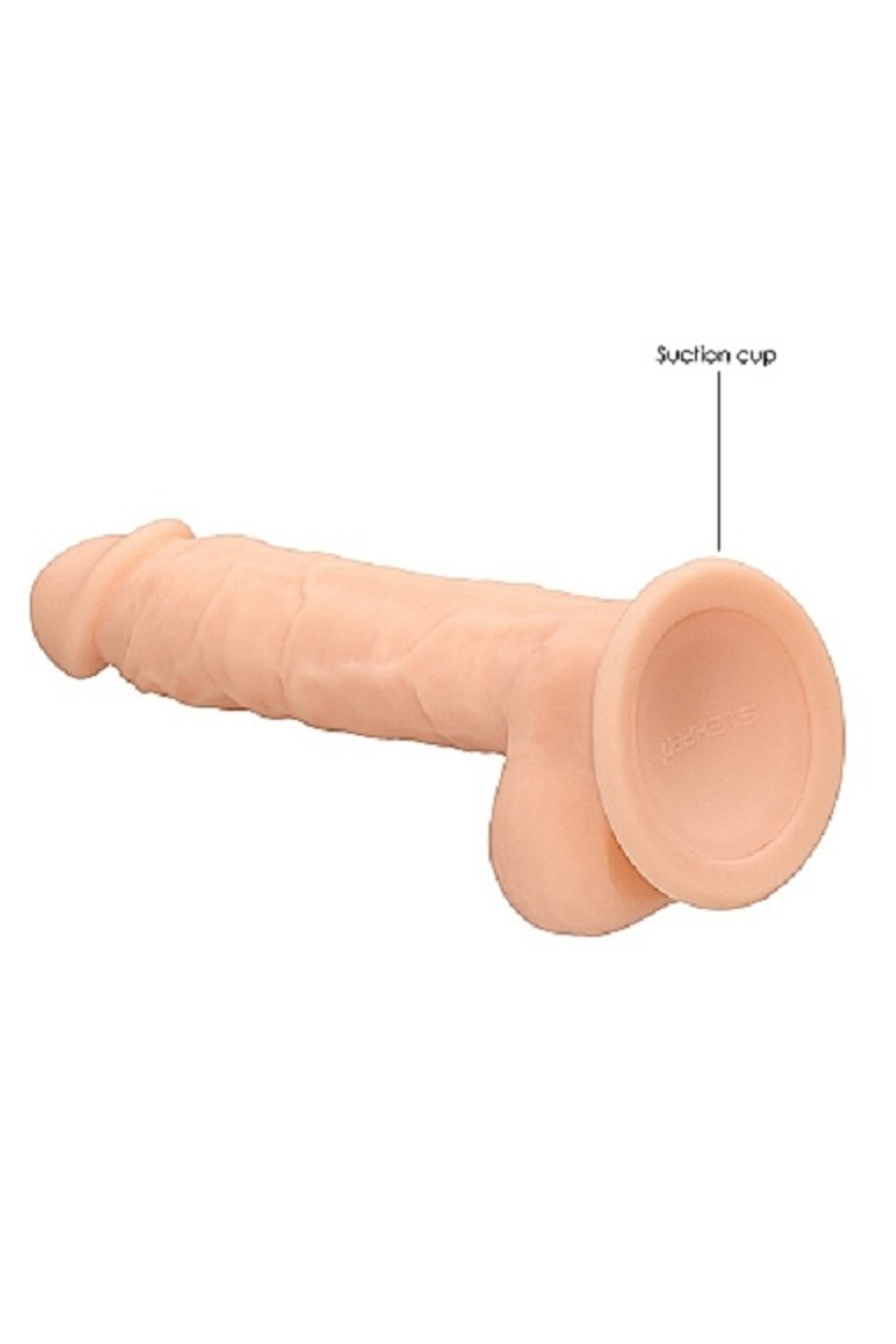 Фаллоимитатор Silicone Dildo With Balls - 17,8 см.