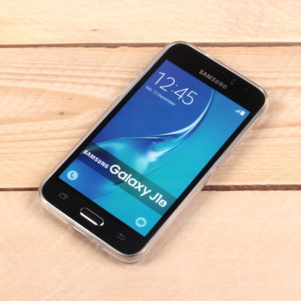 Силиконовый чехол для Samsung Galaxy J1 (2016), 1 мм, 008291-1 Прозрачный