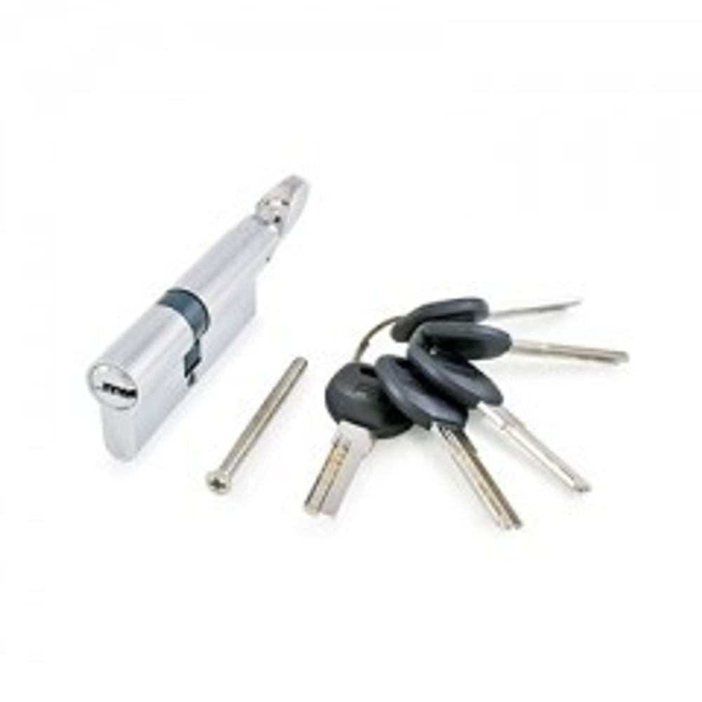 Механизм цилиндровый АЛЛЮР HD F.G 80-5K СР хром/перф.кл/верт (30*10*40G) /7818