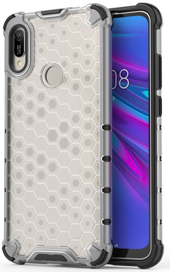 Ударопрочный чехол для Huawei Y6 2019 года от Caseport, серия Honey, прозрачный