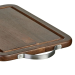 Доска разделочная акация, 36.5х23х1.6 см, с ручкой, Gungnir, GR-CB-07S