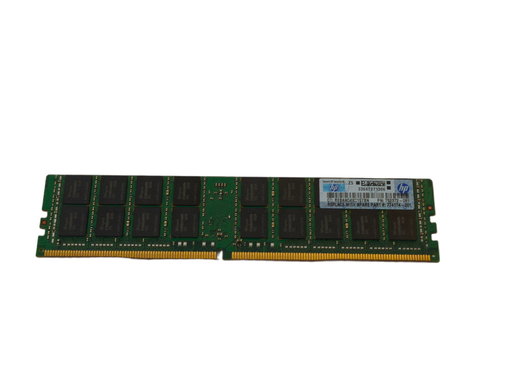 Модуль памяти для сервера HP 32GB (1 x 32GB) HMA84GLMMR4N-TF Dual Rank x4 DDR4-2133 752372-081 LR 774174-001