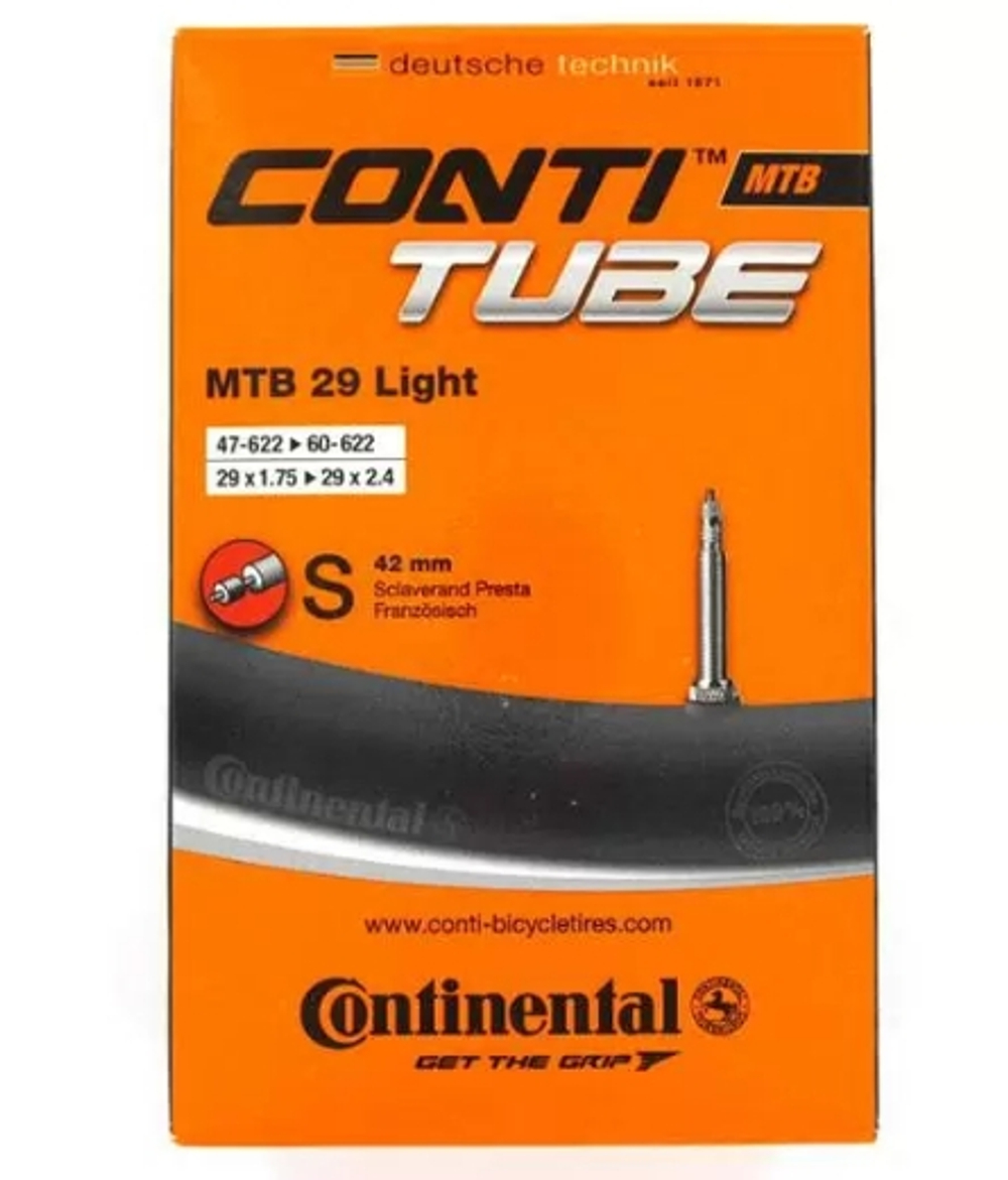 Камера 29х1.75-2.40 02-0182321 спорт 42мм 47-60/622 S42 MTB 29 Light CONTINENTAL