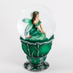 Стеклянный шар со снегом "Фея в зеленом"