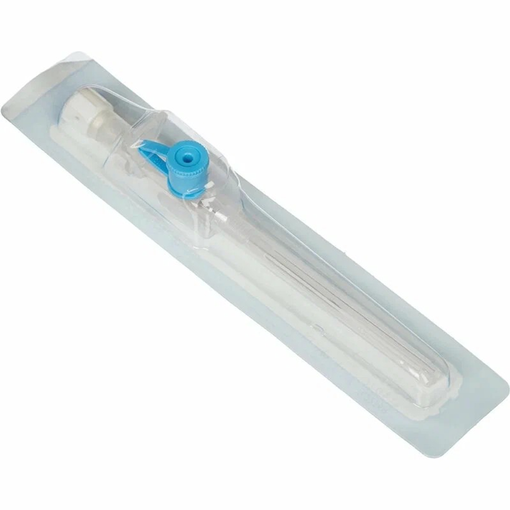 Катетер внутривенный с портом, стерильный 22G синий