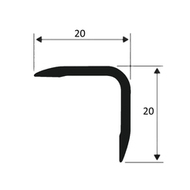 Угол "гравир." 20*20мм "DО-1" 2,7м Золото мат. анод. алюм.