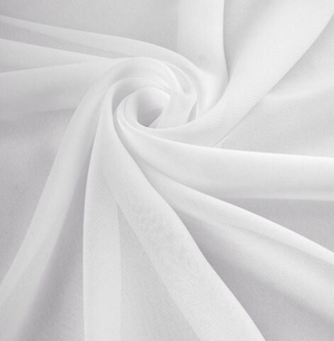 Вуаль однотонная белая 300 см ( с утяжелит) Турция