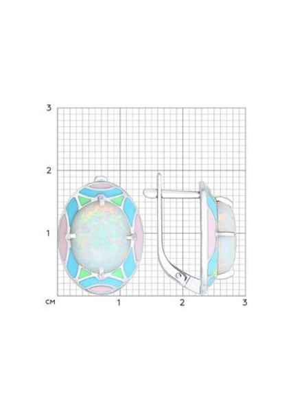 Серьги серебряные летние