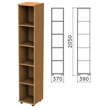 Шкаф (стеллаж) "Монолит", 370х390х2050 мм, 4 полки, КМ45.1