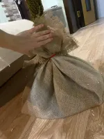 Заснеженная елка на ножке «Иветта» (Литая хвоя) 210 см / 2,1 м