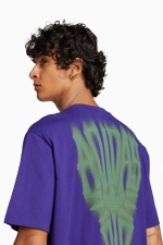 Футболка adidas Skeleton Back Tee - фиолетовый