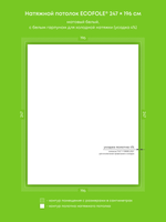 Натяжные потолки 4.8 м2, 2.1 м2, 2.7 м2, 0.9 м2