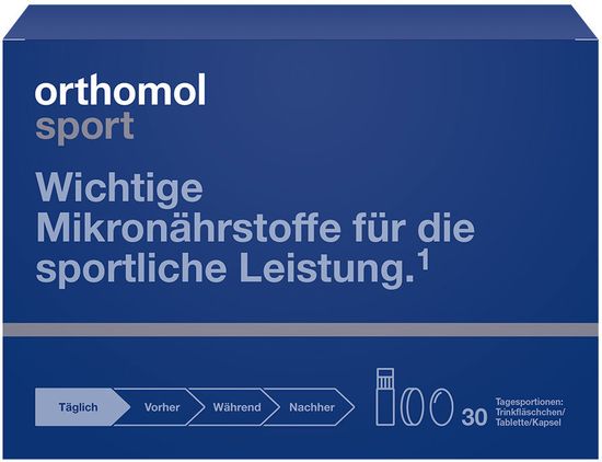 Orthomol Sport Питьевые бутылочки + таблетки + капсулы
