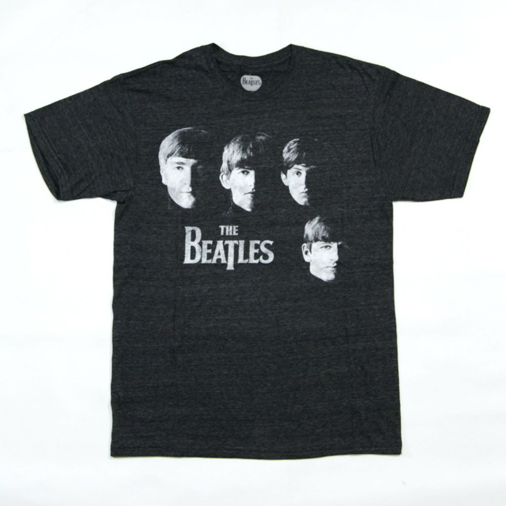 Футболка The Beatles (фото группы) темно-серая