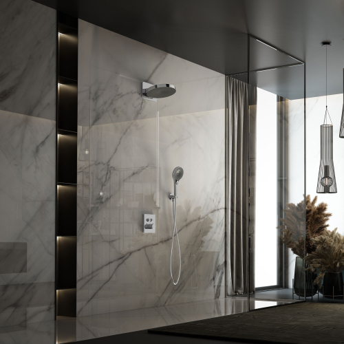 Душевой комплект Vincea Inspire VSFW-3I21T1CH встраиваемый, термостатический, 2 режима, хром