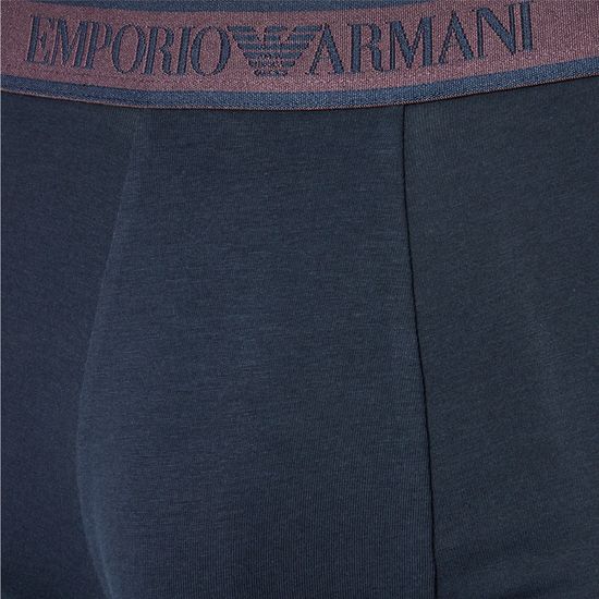 Набор мужских трусов хипсов 3в1 темно-синие Emporio Armani 111357_4F717 70435