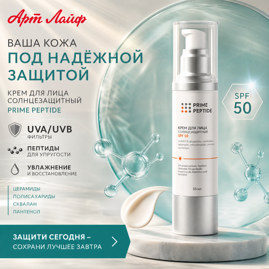 Крем для лица солнцезащитный Prime Peptide