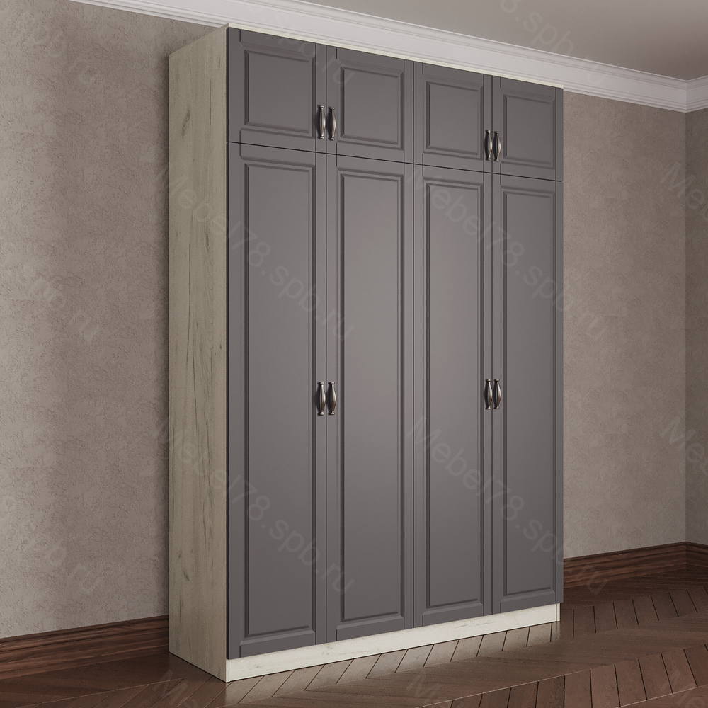 Шкаф распашной с антресолью 4/8 (мадес)