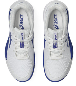Детские теннисные кроссовки Asics Gel-Resolution X GS Clay - white/dark cobalt