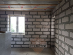 Строительство дома из газобетона 220 м2 с фасадной штукатуркой Короед