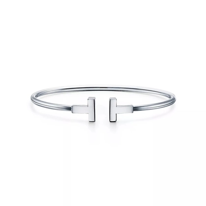 Браслет из белого золота 18k,Tiffany 💠T wire. Единственный в наличии