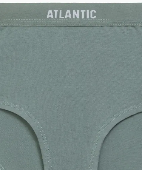 Женские трусы макси спорт (3шт) Atlantic 3CLP-009, хлопок, бежевый + розовый + зеленый
