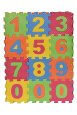 Коврик пазлы Цифры, пазл 9*9 см
