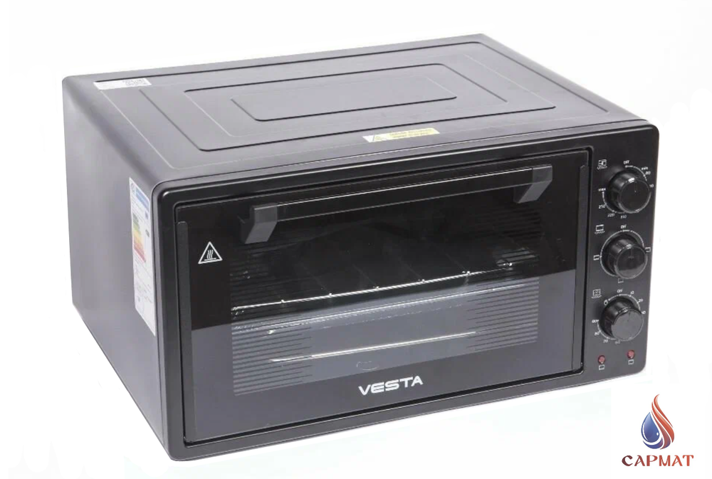 Электрическая мини-печь VESTA MP-V 2336 E чёрно/черная