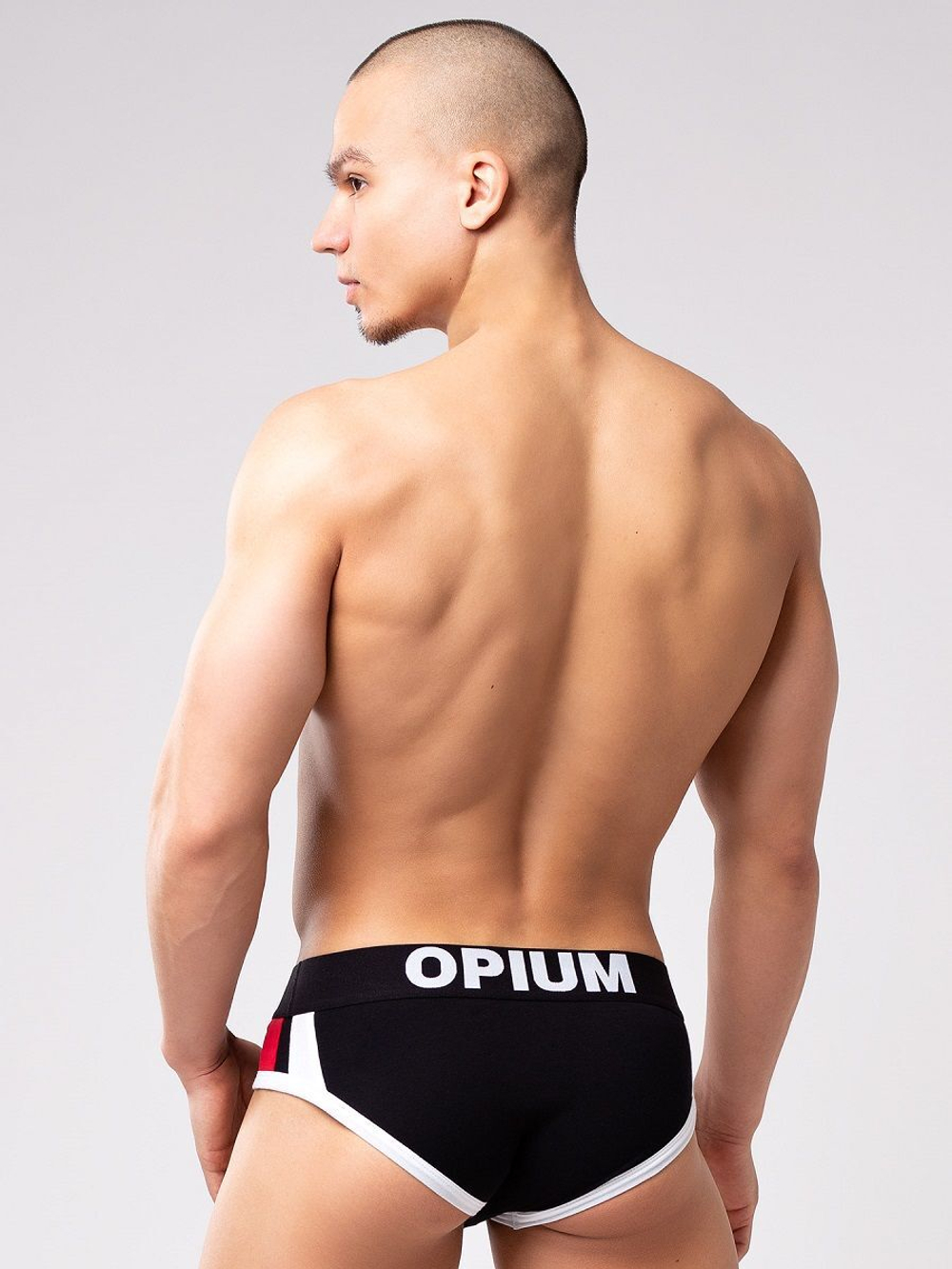 Мужские трусы-слип с внутренним карманом (Размер: S) (Цвет: черный)