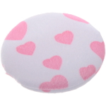 Пуховка для нанесения косметических средств «Beauty - Love», микс 3-4 цвета, d-7,8см