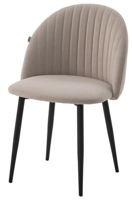Стул М-City DISAUR Бари Marseille-13 Латте, Велюр, Черный каркас