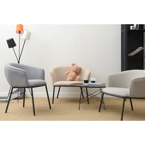 Кресло Paal серое букле