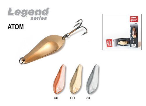 Блесна колебалка Akara Legend Atom 70 мм 15 гр. Sil